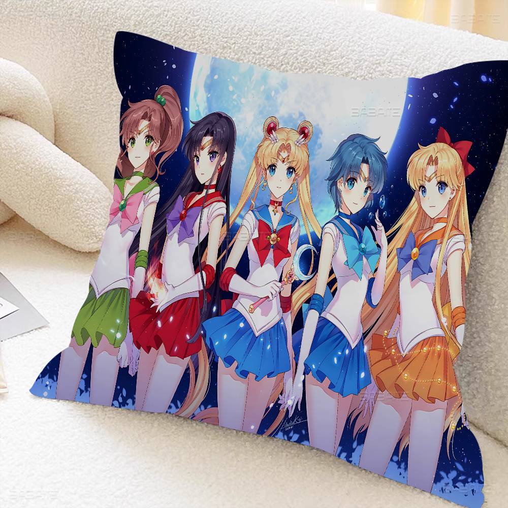 Anime R-Role S-Sailor M-Moon Pillowcase Toon Gift Cushion Cover Bedroom Home Sofa Chair Seat Decor Pillow Case