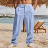 Men's Gurkha Casual Loose Straight Suit Pants.