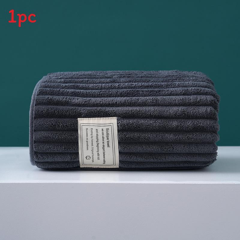 Coral Fleece Bath Towel With Absorbent Softness For Adults And Beach Use