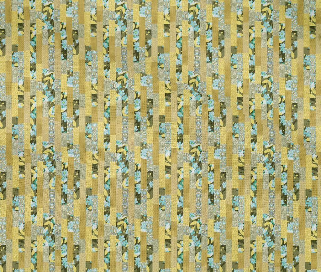 oneOone Cotton Flex Dark Mustard Fabric Floral Fabric For Sewing Printed Craft Fabric By The Yard 40 Inch