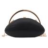 Designer Shell Shape Clutch Bag with Metallic Closure Chain Dinner Purse Women Evening Party Leather Shoulder Crossbody Handbags