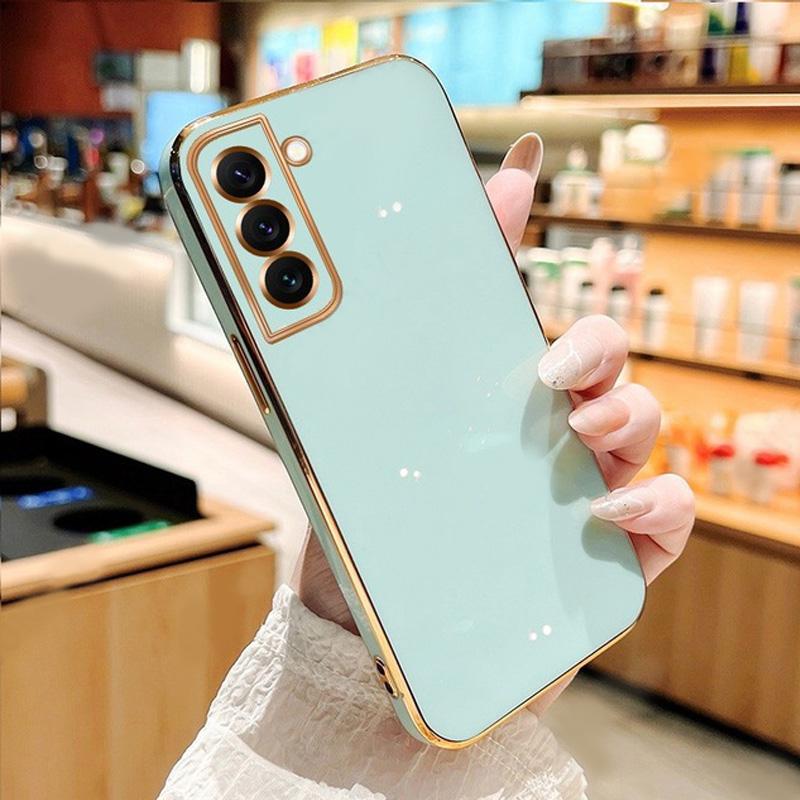 Überzugshülle für Samsung Galaxy S22 S23 Ultra S21 S20 FE Plus A53 5G Luxus weiche Silikon-Stoßstangenabdeckung