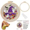 Halloween Embroidery Kit DIY Sewing Material Set for Beginners