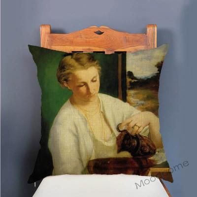 Edouard Manet World Famous Oil Painting Olympia Young Girls The Lunch Impressionism Sofa Pillow Case Gallery Art Cushion Cover
