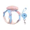 New Polyester Pet Leash Bubble Gauze Puppy Schoolbag Outdoor Korean Style Dog Chest Strap Walking Breathable Cat Backpack Summer