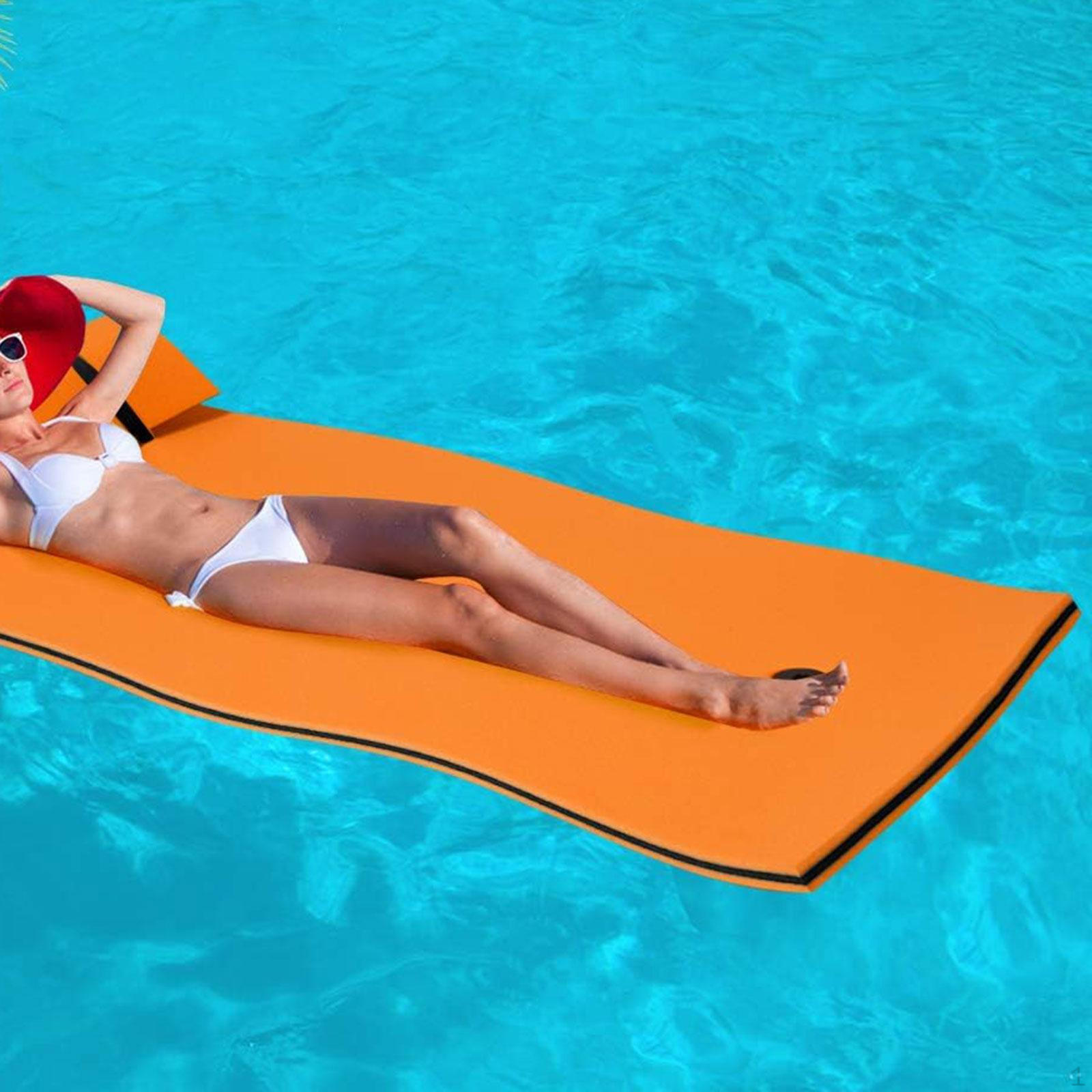 

Foam Water Mat Drifting Mattress High Density Roll up Soft Float Blanket Raft Pad for оранжевый