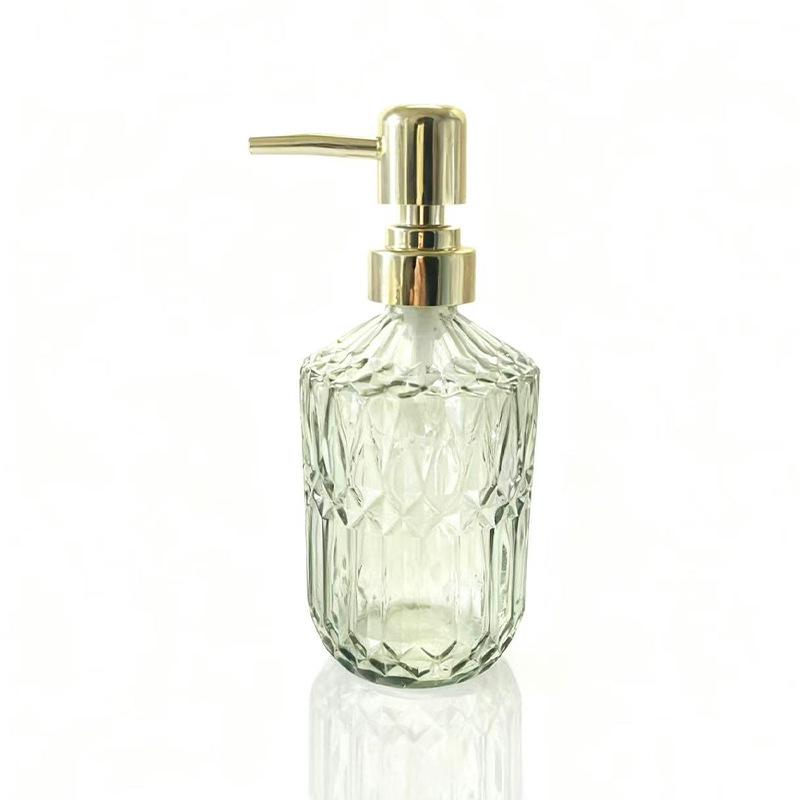 Kreativer farbiger Glas Seifen- & Lotion-Spender für das Badezimmer