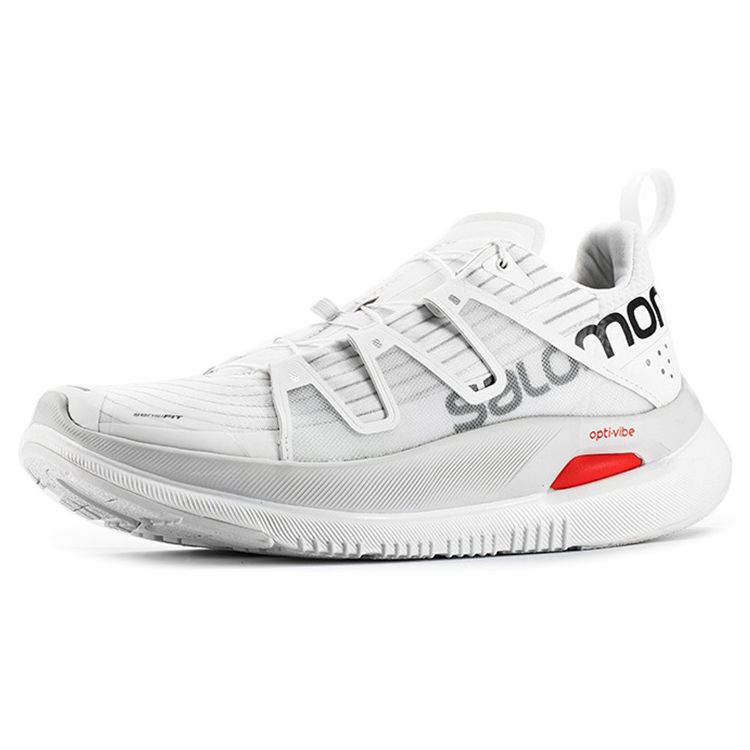 Salomon Lezzgo Max Trendy Fabric Slip-Resistant Wear-Resistant Breathable Lightweight Low-Top Running Shoes Unisex sneaker White 415199
