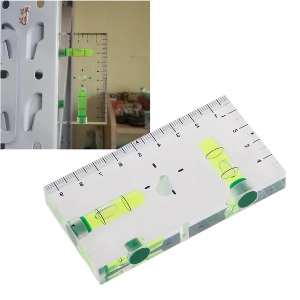 Hochpräziser transparenter magnetischer Libellenblasen-Mini-Wasserwaage MAS in zwei Richtungen
