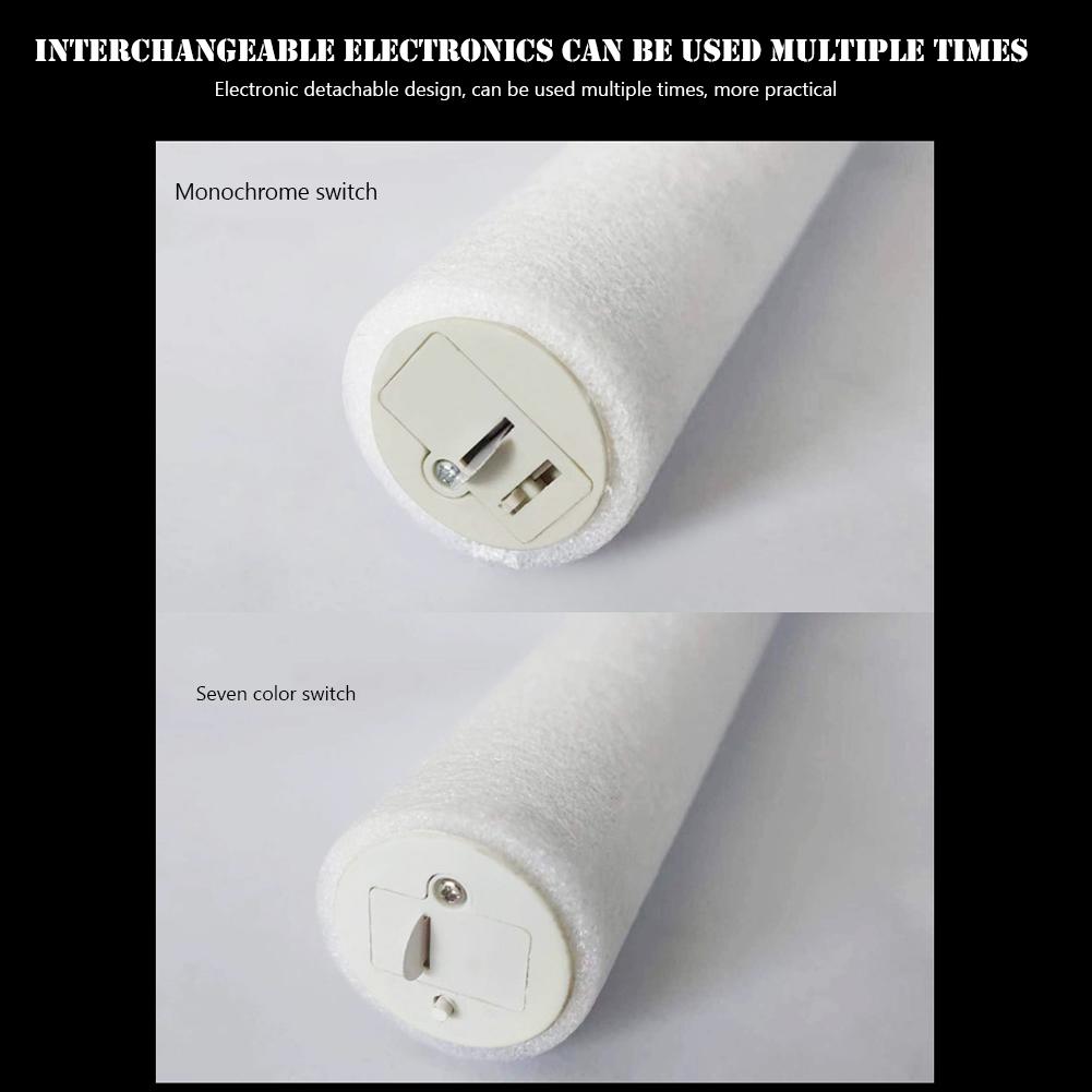 Light-Up Foam Sticks Sponge Fluorescent Stick Glow In The Dark Built-in Button Battery Party Wedding Festival Supplies