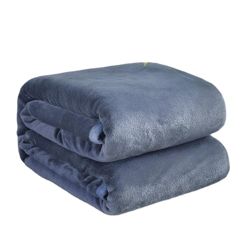 Solid Color Flannel & Coral Fleece Blankets, Gift Blankets KTJ