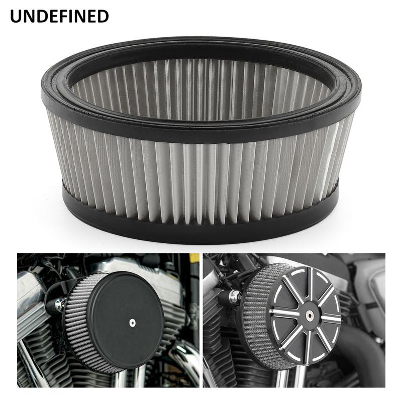 Motorcycle Air Filter Intake Cleaner Stainless Steel Repalecment Element For Harley Touring Sportster 883 Dyna Softail Road King