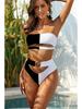 Women's Metal Buckle Bandeau Bandage Bikini - Style 2043
