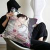 Korean Manhua Roses And Champagne Pillowcase Toon Gift Cushion Cover Bedroom Home Sofa Chair Seat Decor Pillow Case