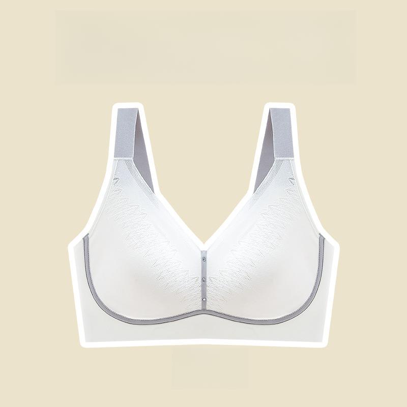 

Large Size Lingerie for Women Breathable Without Steel Rims Gathered Breasts Anti Sagging Thin Push Up Bra M бежевий