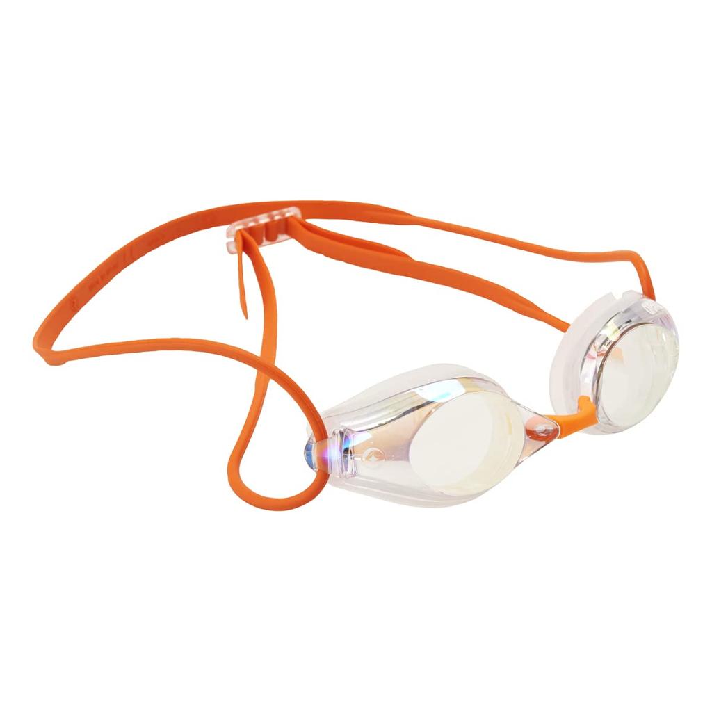 ARENA Racing Swimming Unisex Yellow and One Size Fits Mirrored AGL-510M Goggles, Splash, Clear, Most, Lenses, Anti-Fog (Renon)