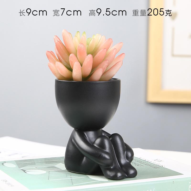 Nordic Succulent Flowerpot Creative Ceramic Ornament Crafts Decor Plant Pot