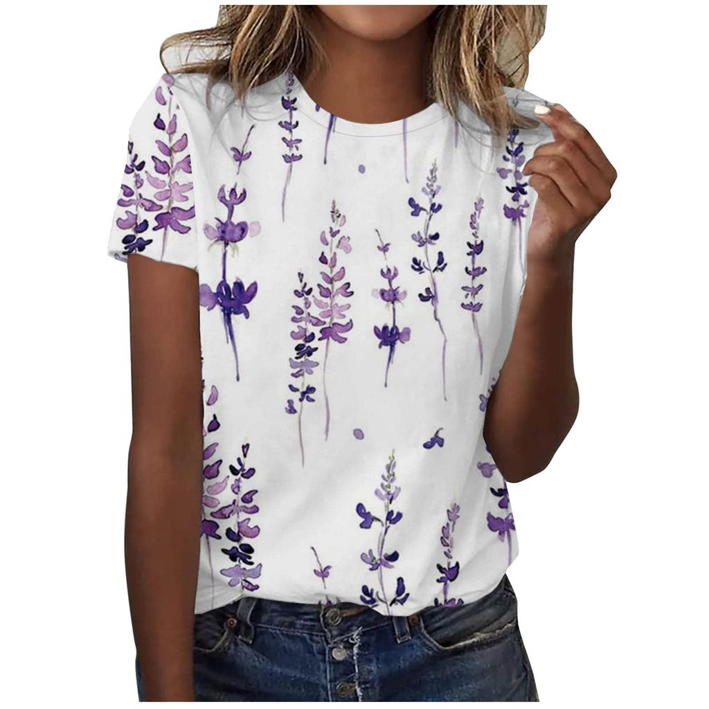 Women's T-Shirts Dandelion Flower 3D Printed Casual O-Neck Short Sleeve T Shirt Y2k Harajuku Tees Tops Female Pullover Clothing