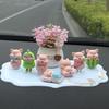 Creative Pig Car Figurine: Center Console & Office Decor