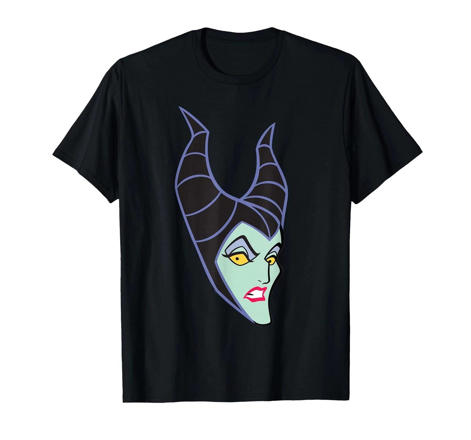Disney Villains Maleficent Sleeping Beauty Big Face Costume T-Shirt_ 4XL