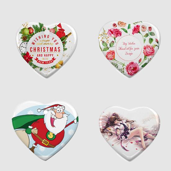 1 Set Seramik Kolye Süblimasyon Baskılı Yıkanabilir Aşınmaya Dayanıklı Dekoratif Beyaz Porselen Süblimasyon Boşluğu Seramik Süs Eşyası Noel İçin