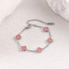 Bracciale Mini Quadrifoglio Madreperla 9mm Lussuoso e di Alta Gamma per Donna Resistente al Colore