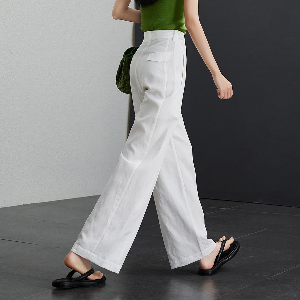 Lyocell Linen Casual Wide Leg Pants for Women In Summer 2025, Thin, Fashionable, Loose, Versatile, Slimming and Floor Length Pants
