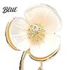 Flower Brooch Stem Design Pin Shell Petals Mini Pin