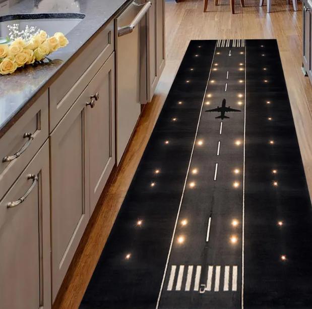 Pilot Gifts Airplane Gifts Aviation Runner Plane Runner Rug Runway Rug Plane Carpet Aviation Decor Airline Rug Airport Rugs