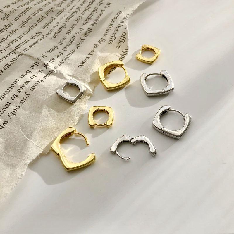 All-body Geometric Size Earrings for Women, Cold Style, Versatile New Style