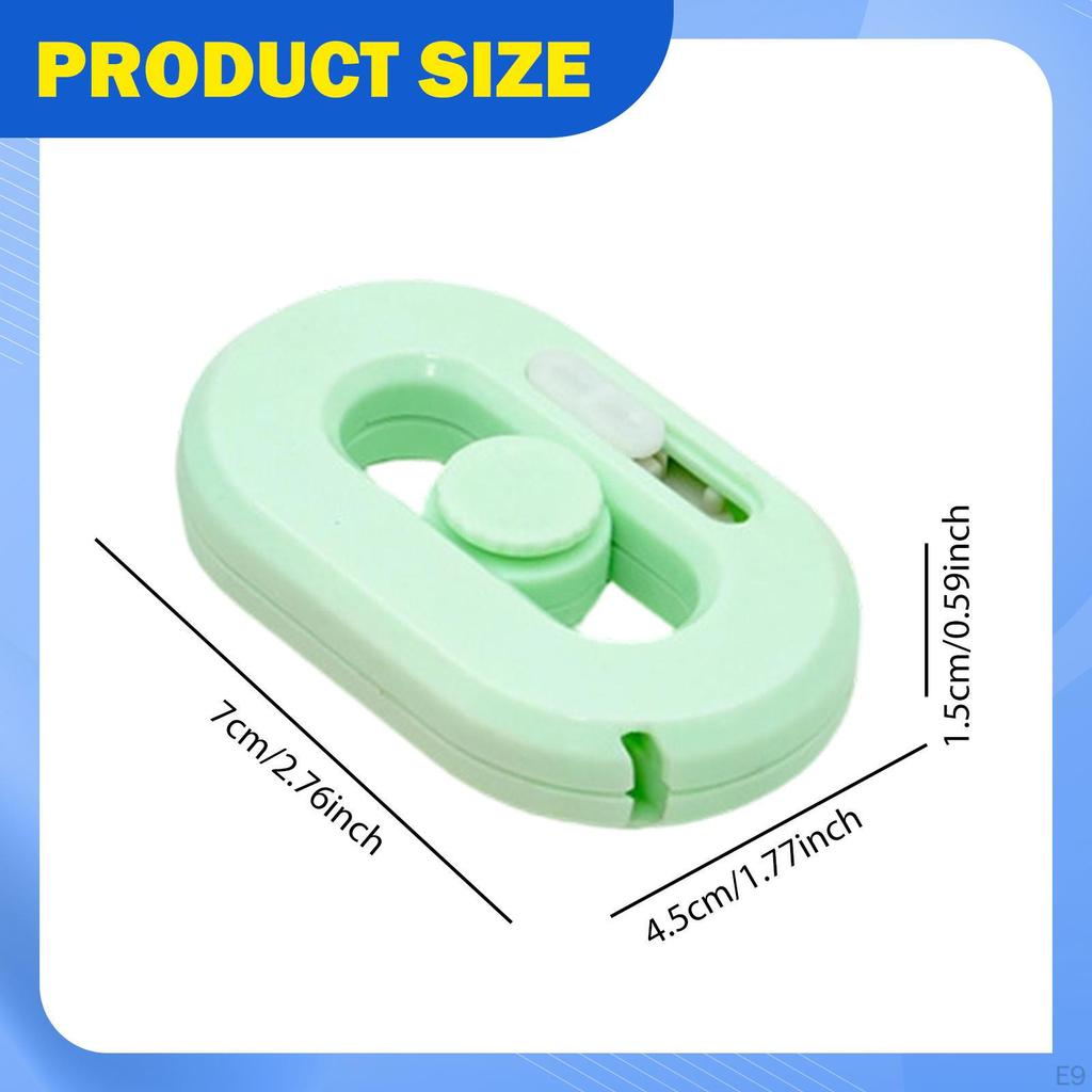 Box Cutter Opener Compact Mini Lightweight Paper Knife Utility for Stretch Wrap Banding