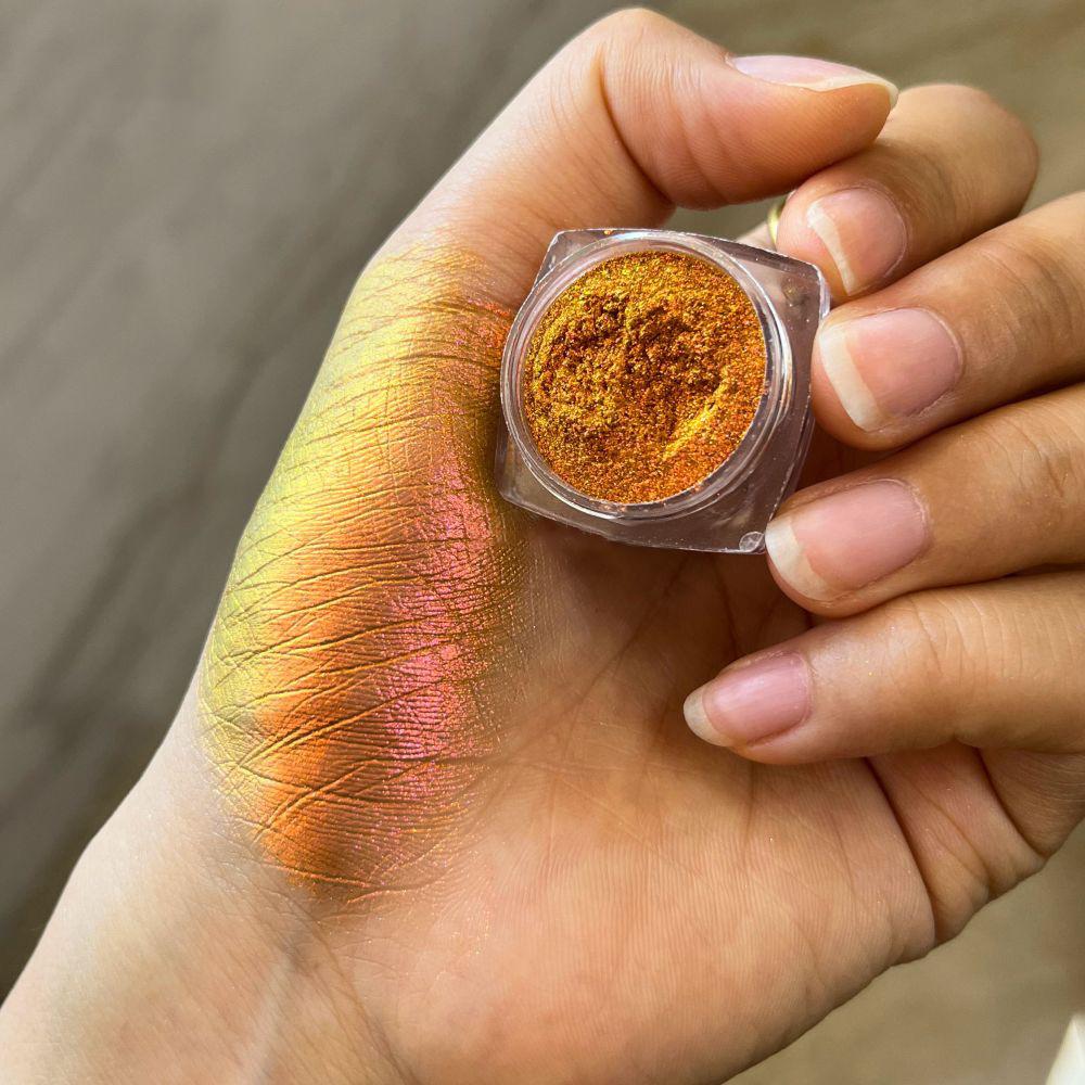 Multichrome Chameleon Eye Shadow Powder Nail Glitters Aurora Neon Rainbow Pigment Chrome Powder Iridescent Eyeshadow Nail Decors