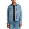 Single Button Collar Long Sleeve Denim Jacket Men Jackets A4285-EJW