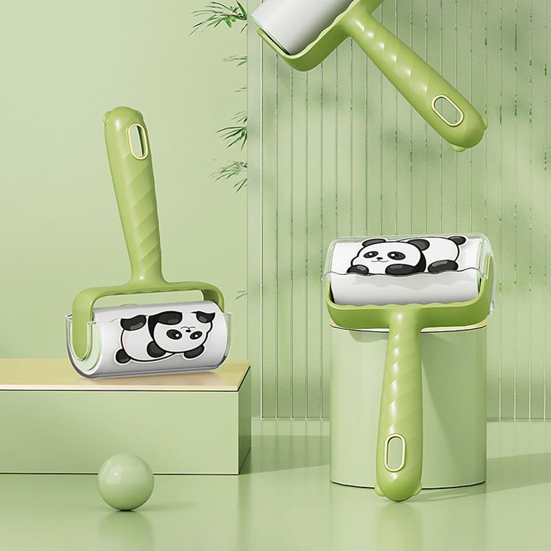 Tearable Roll Paper Hairs Sticky Roller Dust Pet Hair Remover Brush Clothes Carpet Lint Cleaning Replaceable Core