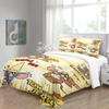Cat Cute Duvet Cover Mouse Badroom Set Children Cartoon Anime Comforter King Size Bedding 3D Printed Quilt