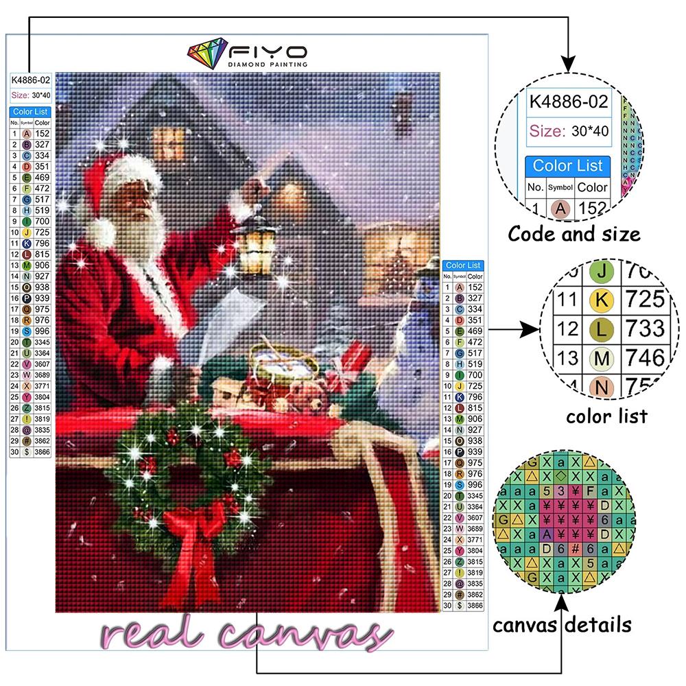 Diamond Embroidery Christmas Tree Santa Snowman 5D DIY Diamond Painting Cross Stitch Rhinestone