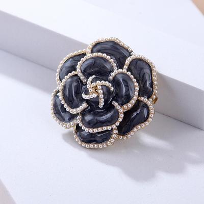 Classic Camellia Brooch - European, American & Korean Style Coat Accessory