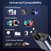 120W 4 In 1 Retractable Car Charger Usb C For Iphone Xiaomi Huawei Samsung Fast Charging Cable Cigarette Lighter Adapter