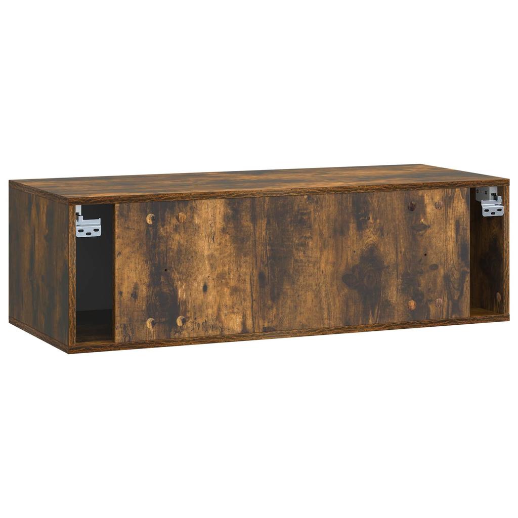 Wall Mounted TV Cabinet 98 x 41 x 30 cm Smoked Oak