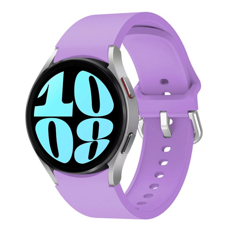 Silicone Band for Samsung Galaxy Watch 7/6/5/4 44mm 40mm/5 Pro 45mm Bracelet Galaxy Watch 4/6 Classic 47mm 43mm 46mm 42mm Strap