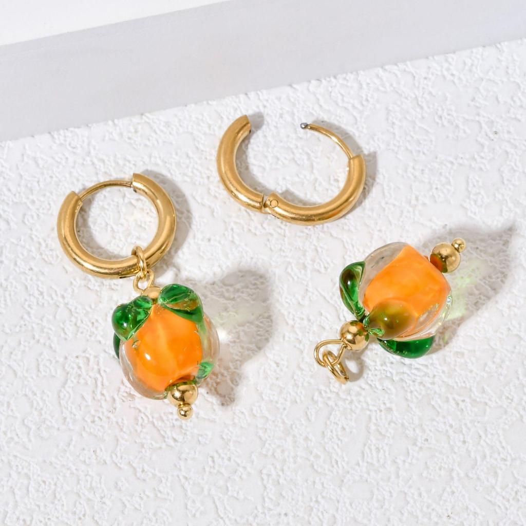 Multi-Stone Ceramic Faux Pearl Cat's Eye Beaded DIY Earrings Pendant