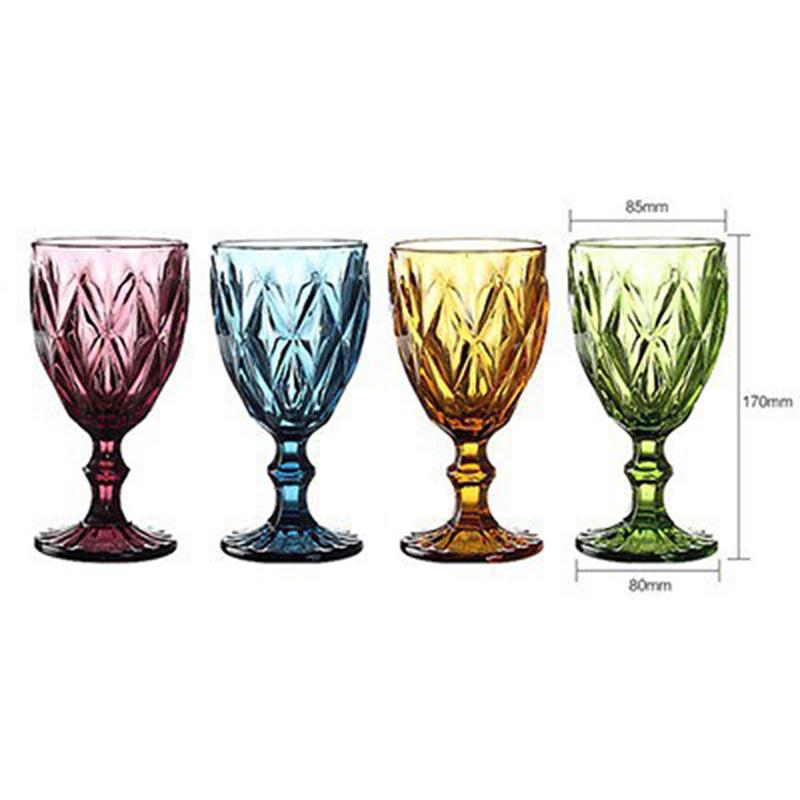 Retro imitace skla Evropská plastová sklenice na víno Sklenice na víno Pohár Retro Pohár na červené víno vyřezávaný reliéfní sklenice na šťávu