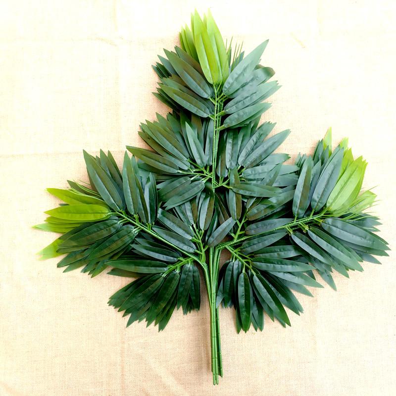 Artificial Bamboo Leaves and Branches for Landscape Decoration - Small Plastic Green Foliage