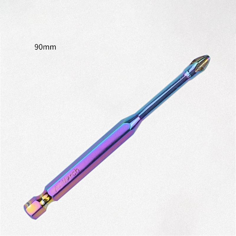 6/10/20Pcs Antislip Screwdriver Bit 1/4inch Hexagonal Shank Magnetic Crossing Screwdriver Bit Set Bit Attachment