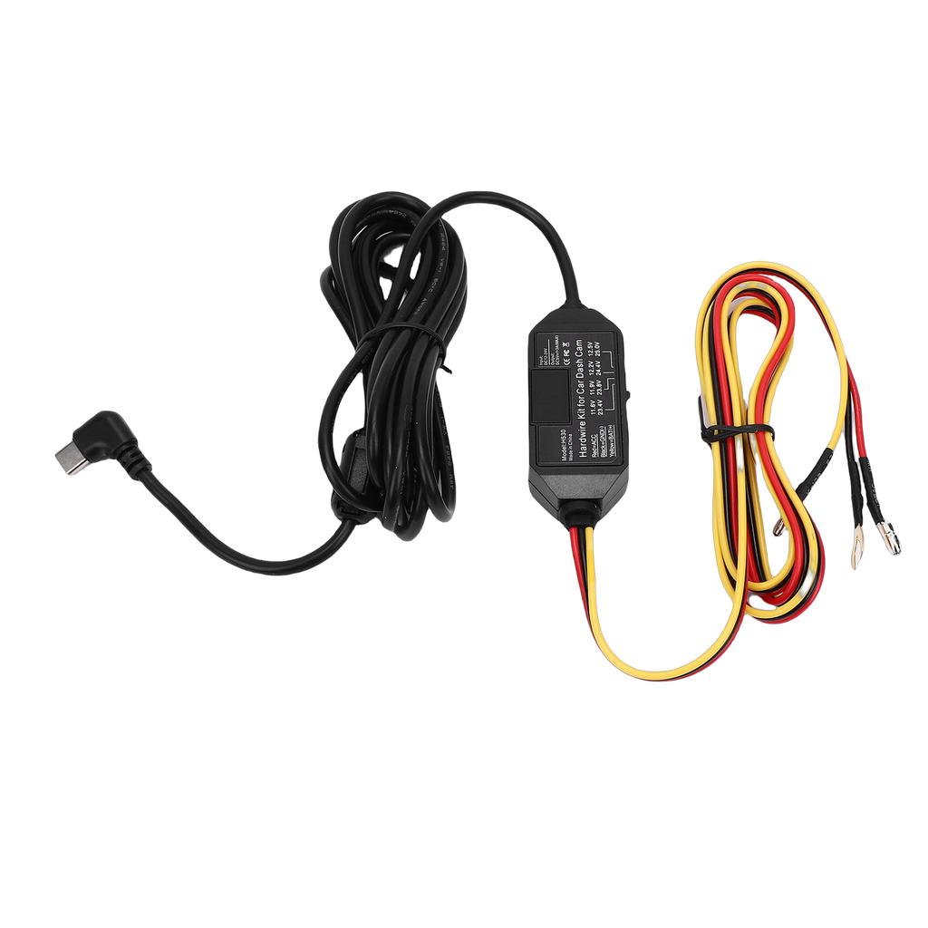 Car   Cam Hardwire Kit USB C Adapter Power Cable with Voltage Display Support 24Celsius7  Ing Mode   Detection