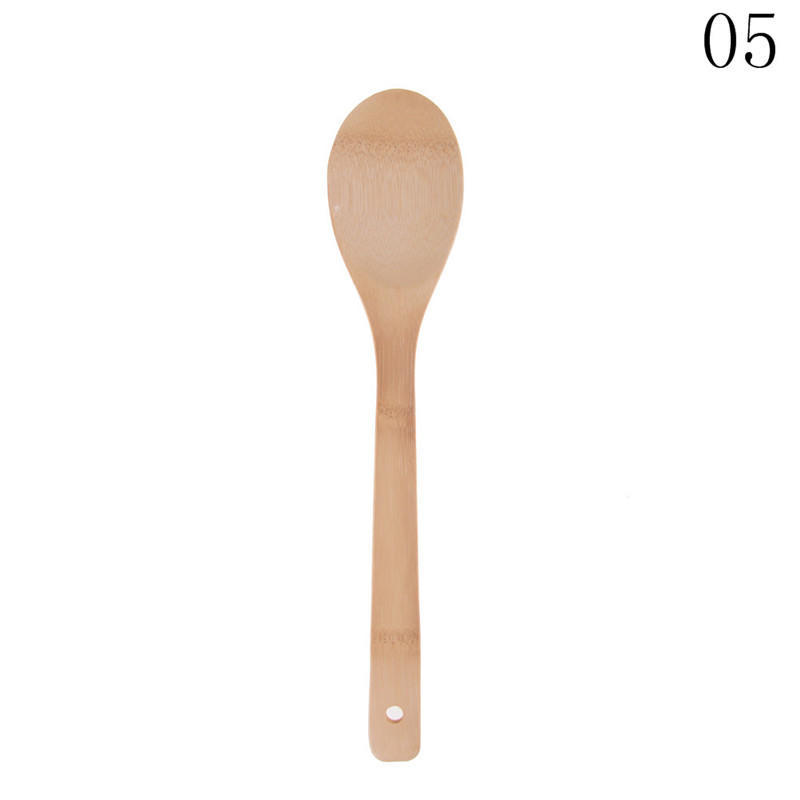 

Bamboo Wood Kitchen Tools Spoons Spatula Wooden Cooking Mixing Utensils Tools as the picture