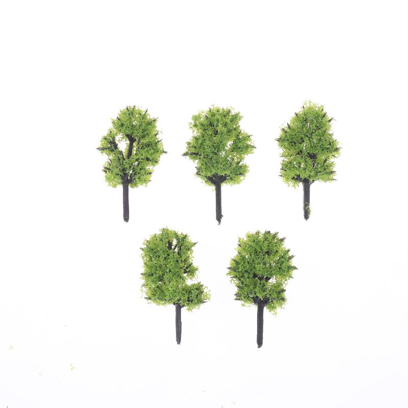 Simulation Mini Green Tree Model Dollhouse Railway Street Scene Decor Ornaments Dollhouse Micro Landscape Garden Ornament