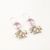 Morganite Gemstone 925 Sterling Silver Jewelry Handmade Drop/Dangle Earrings 2" EE-154-8
