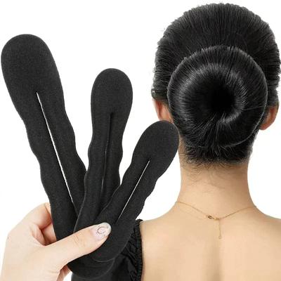 Esponja Ferramenta de Modelagem de Cabelo Laço de Plástico Fabricante de Cabelo Cacheado Elástico de Cabelo Faixa de Cabeça Torção Donut Bun Modelador Faixas de Cabelo Ferramentas de Penteado