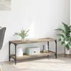 TV Cabinet Artisan Oak 100x33x41 Cm Engineered Wood and Iron